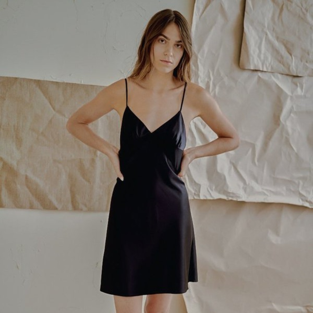 The great Eros silk slip dress